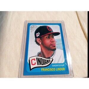 5/$25 Francisco Lindor 2019 Topps Gallery Heritage Blue # 82/99